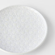 Tapas Plate 17cm White Star Glaze V637-C8071