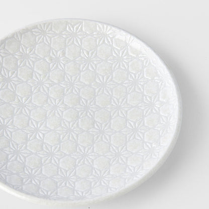 Tapas Plate 17cm White Star Glaze V637-C8071