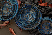Tapas Plate 17cm Copper Swirl Glaze V637-C8073