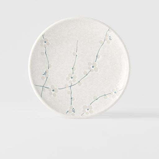 Tapas Plate 17cm White Blossom Glaze V637-C8075