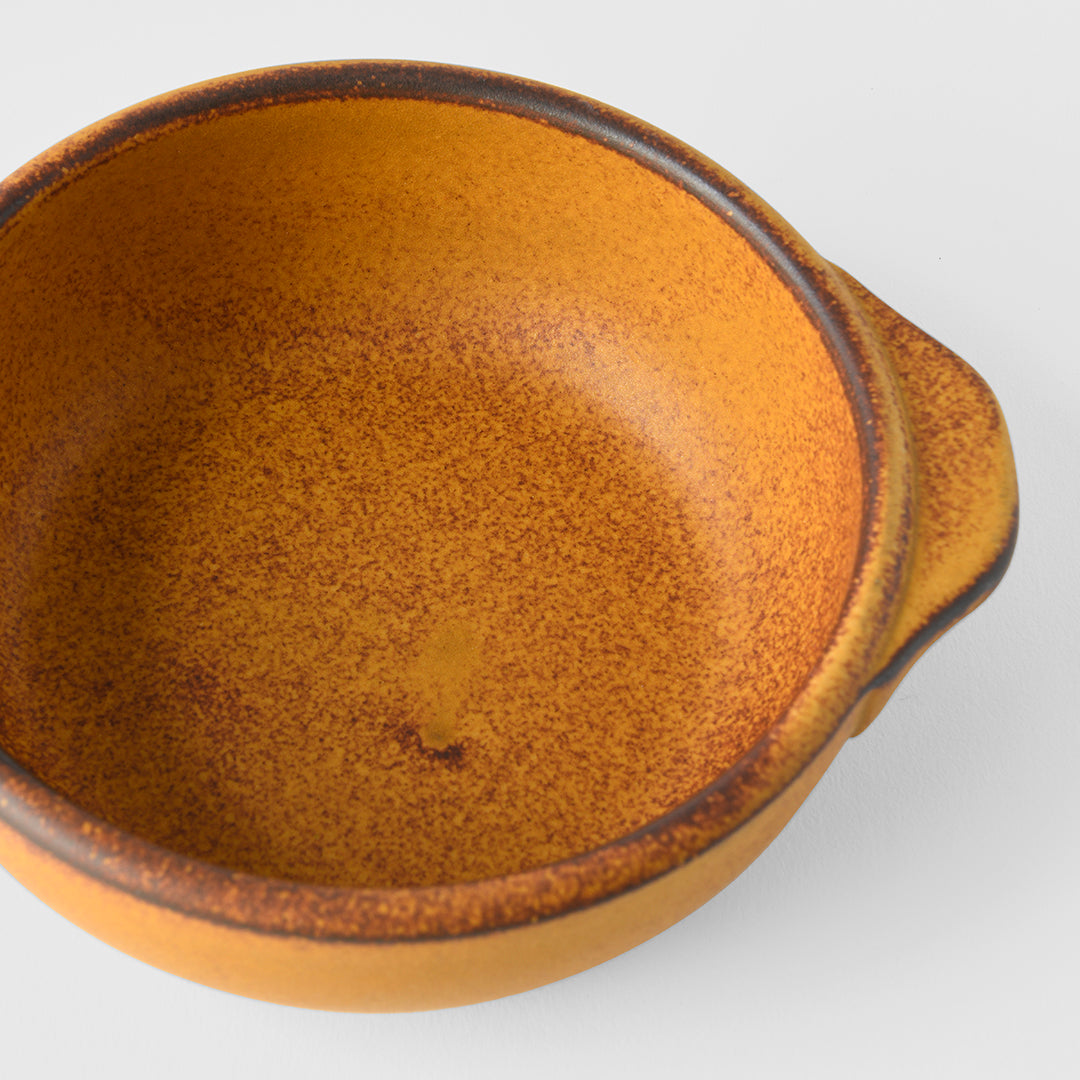 Oven Pot with Handle Yellow Donabe V637-C8140
