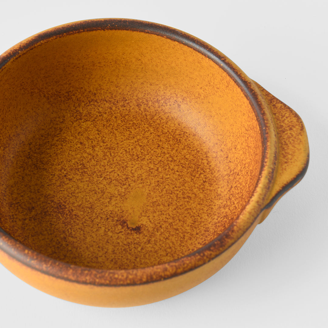 Oven Pot with Handle Yellow Donabe V637-C8140
