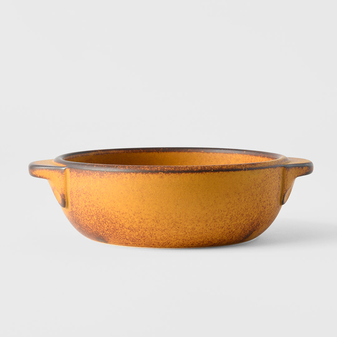 Oven Pot with Handle Yellow Donabe V637-C8140
