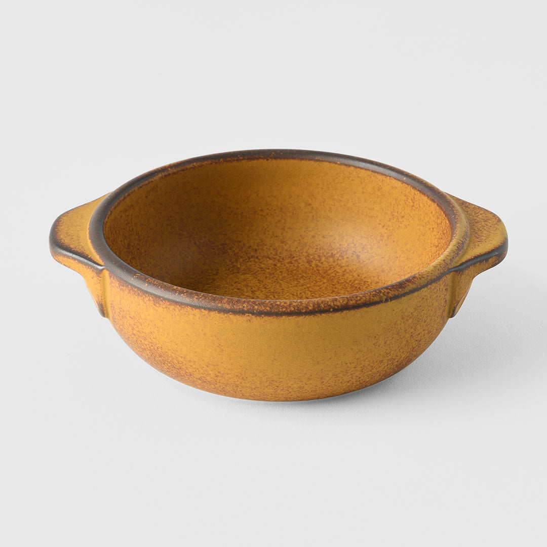 Oven Pot with Handle Yellow Donabe V637-C8140