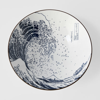 Ramen Bowl 24.5cm Hokusai Great Wave Design V637-C8141