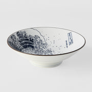 Ramen Bowl 24.5cm Hokusai Great Wave Design V637-C8141