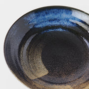 Pasta Bowl Flat 23cm Gold Brushstroke Glaze V637-C8150