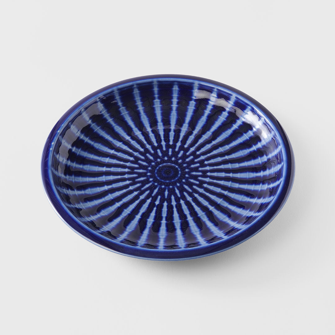 Dinner Plate 26cm Cobalt Rays Glaze V637-C8155