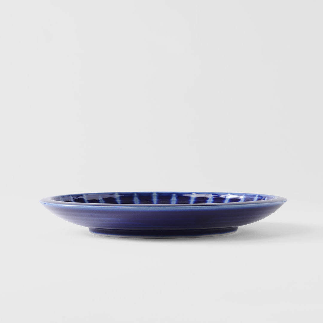 Dinner Plate 26cm Cobalt Rays Glaze V637-C8155