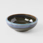 Bowl Thick Edge 17cm Blue Outer Dark Green Inner Glaze V637-C8157