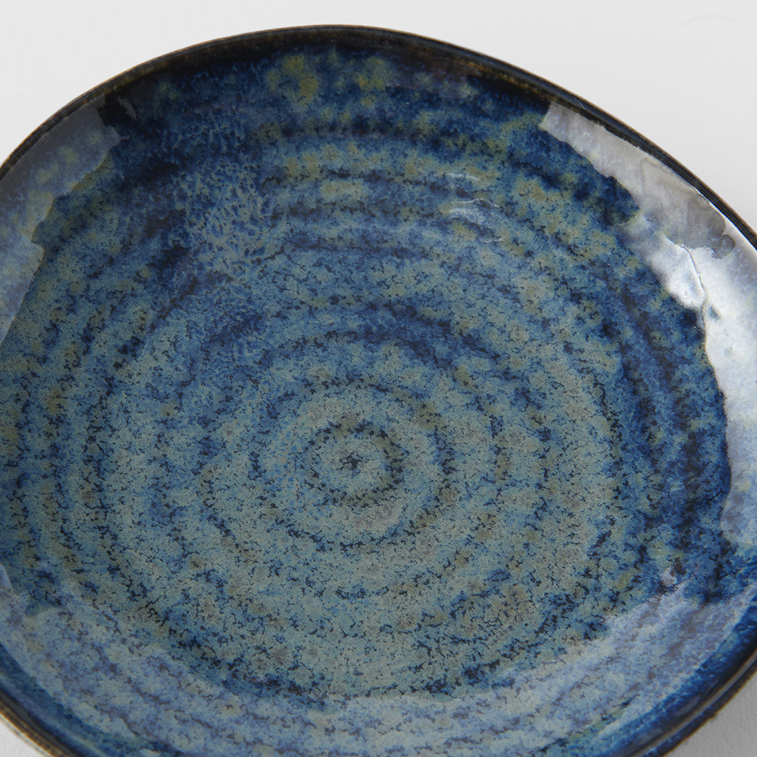 Saucer Organic Shape 13.5cm Kanso Indigo Blue Glaze V637-C8162
