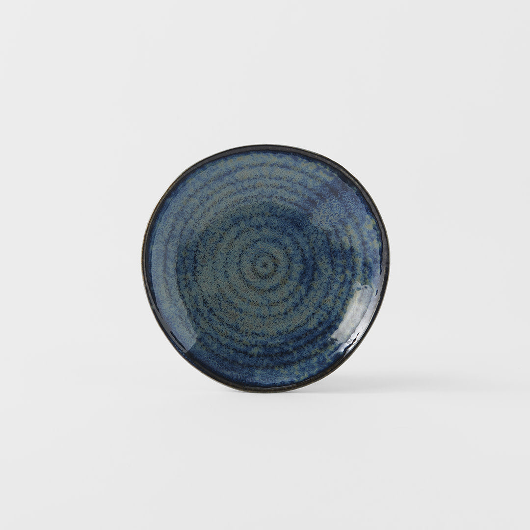 Saucer Organic Shape 13.5cm Kanso Indigo Blue Glaze V637-C8162