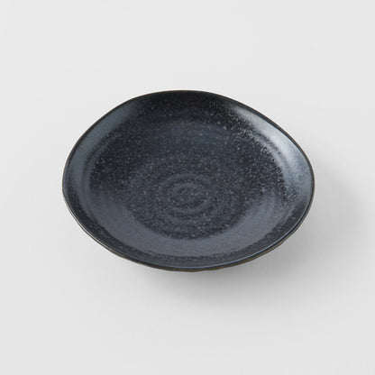 Saucer Organic Shape 13.5cm Kanso Matte Black Glaze V637-C8164