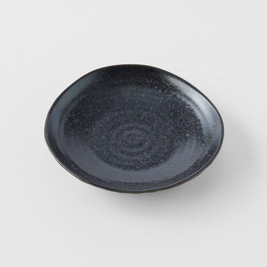 Saucer Organic Shape 13.5cm Kanso Matte Black Glaze V637-C8164