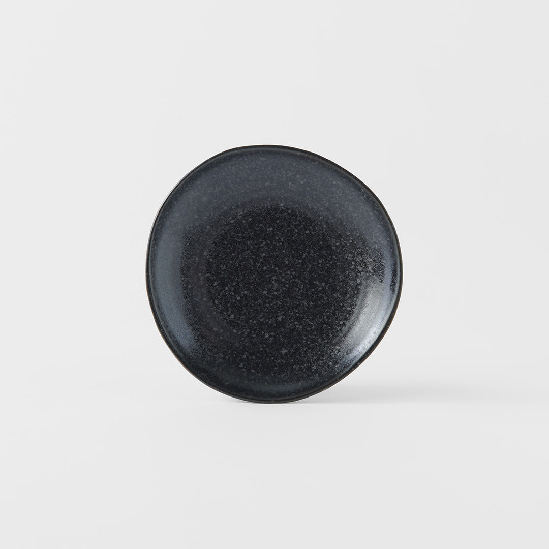 Saucer Organic Shape 13.5cm Kanso Matte Black Glaze V637-C8164