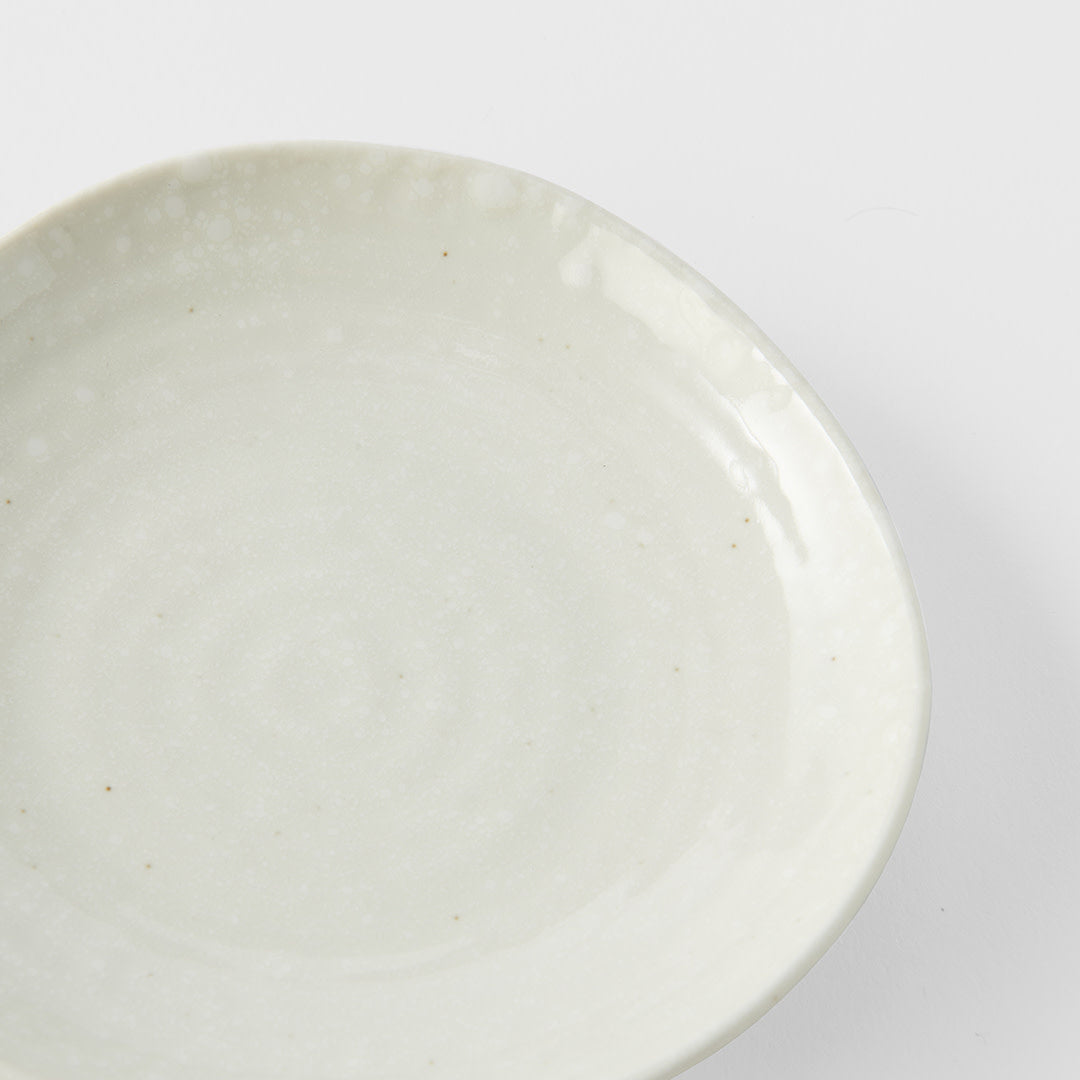 Saucer Organic Shape 13.5cm Kanso Soft White Glaze V637-C8166