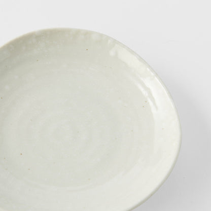 Saucer Organic Shape 13.5cm Kanso Soft White Glaze V637-C8166