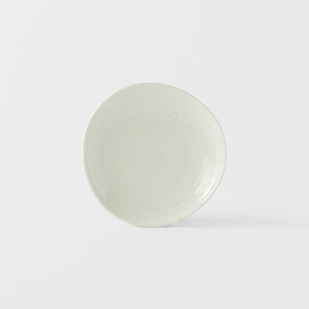 Saucer Organic Shape 13.5cm Kanso Soft White Glaze V637-C8166