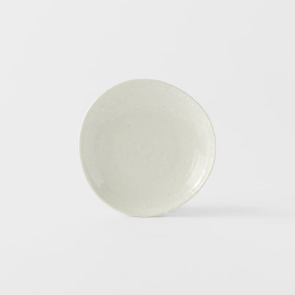 Saucer Organic Shape 13.5cm Kanso Soft White Glaze V637-C8166