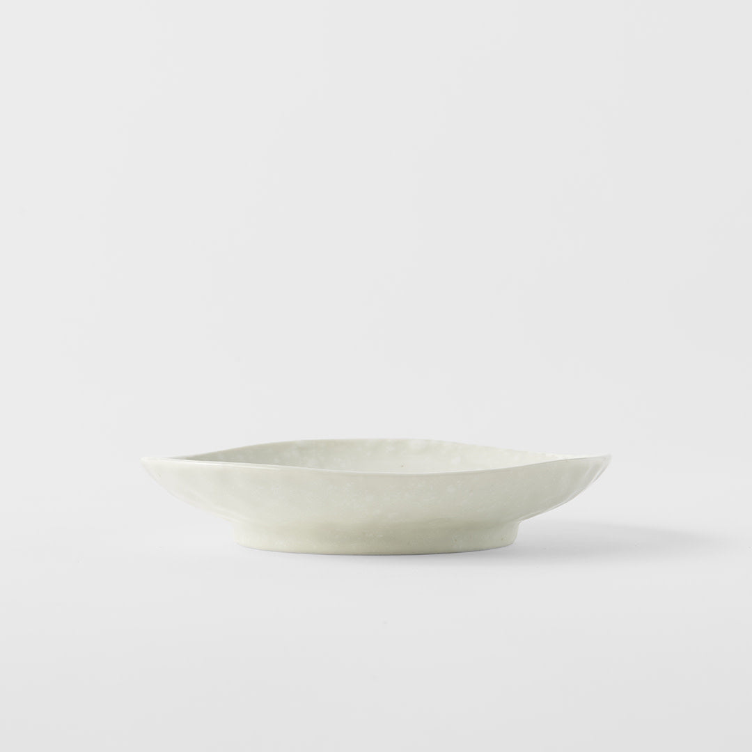 Saucer Organic Shape 13.5cm Kanso Soft White Glaze V637-C8166