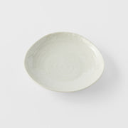 Saucer Organic Shape 13.5cm Kanso Soft White Glaze V637-C8166
