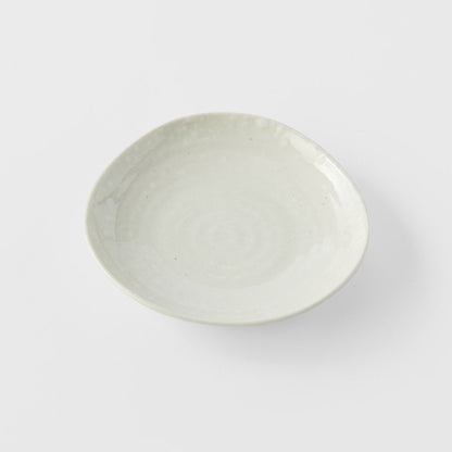 Saucer Organic Shape 13.5cm Kanso Soft White Glaze V637-C8166