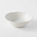 Bowl 15.5cm White Spiral Glaze V637-C8171