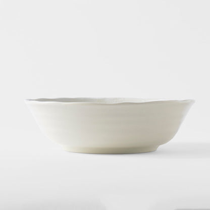 Bowl 21.5cm White Spiral Glaze V637-C8172