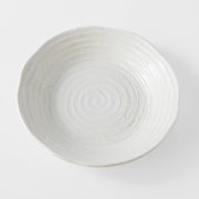Bowl 23.5cm White Spiral Glaze V637-C8174