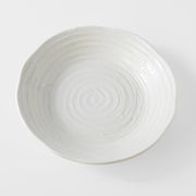 Bowl 23.5cm White Spiral Glaze V637-C8174