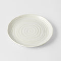 Side Plate 21.5cm White Spiral Glaze V637-C8176