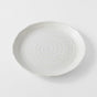 Dinner Plate 24.5cm White Spiral Glaze V637-C8177