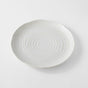 Dinner Plate 29.5cm White Spiral Glaze V637-C8178