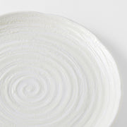 Dinner Plate 29.5cm White Spiral Glaze V637-C8178