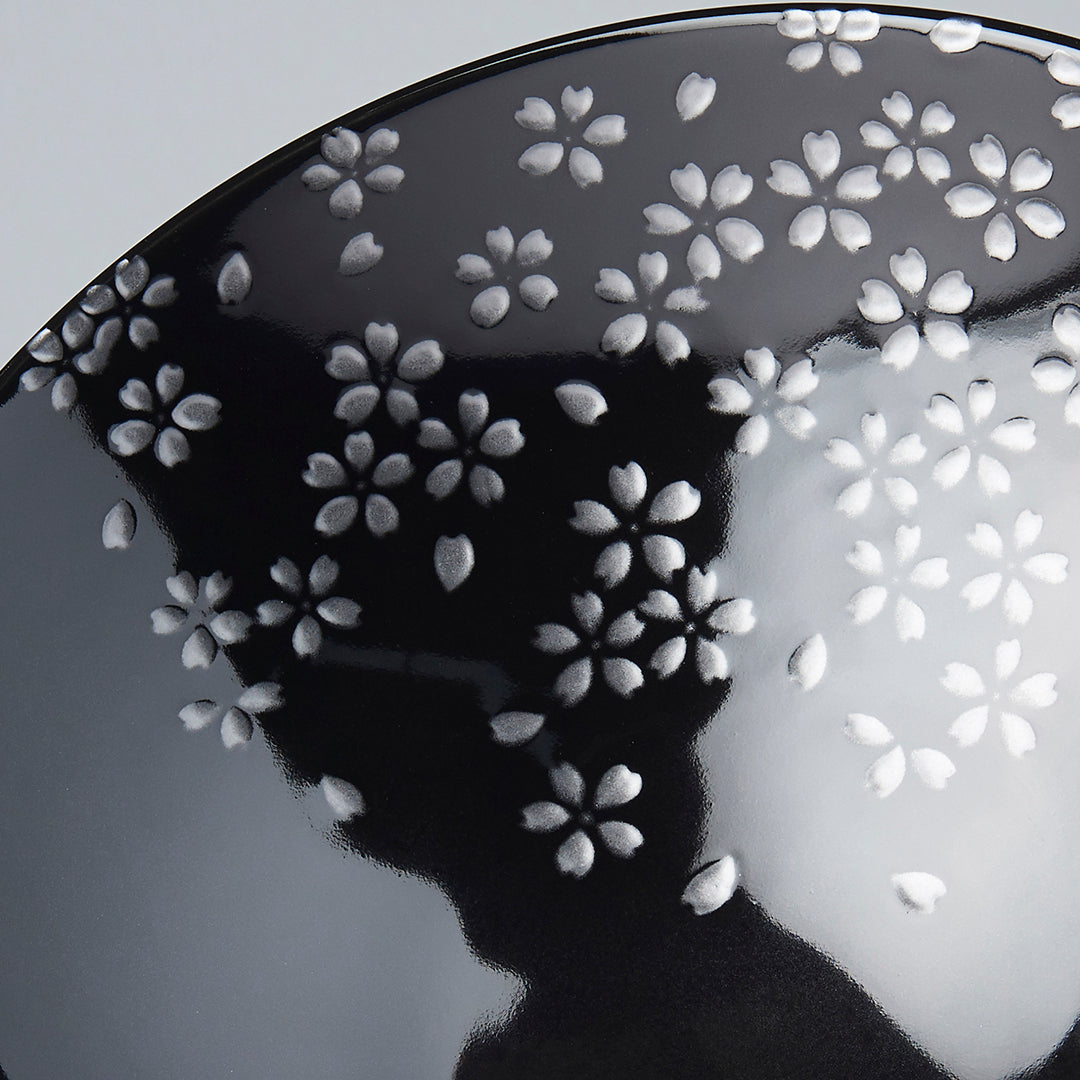 Bowl 25cm Silver Sakura Design V637-C8912