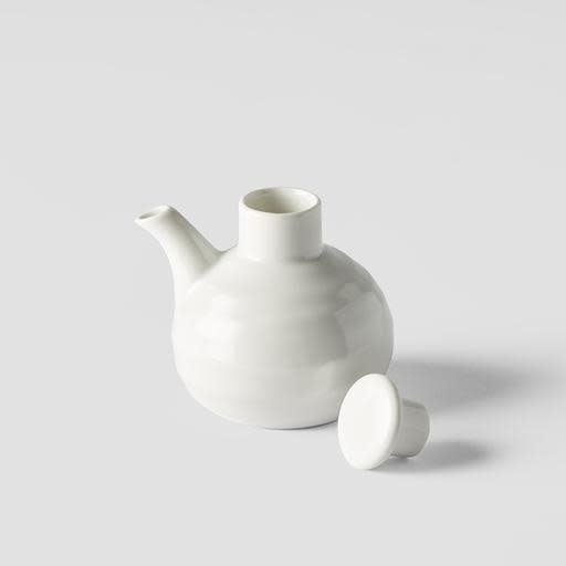 Soy Pot Minoyaki Porcelain 110ml Matt White Glaze V637-C9008