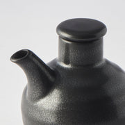 Soy Pot Minoyaki Porcelain 110ml Matte Black Glaze V637-C9009
