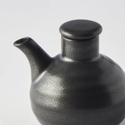 Soy Pot Minoyaki Porcelain 110ml Matte Black Glaze V637-C9009