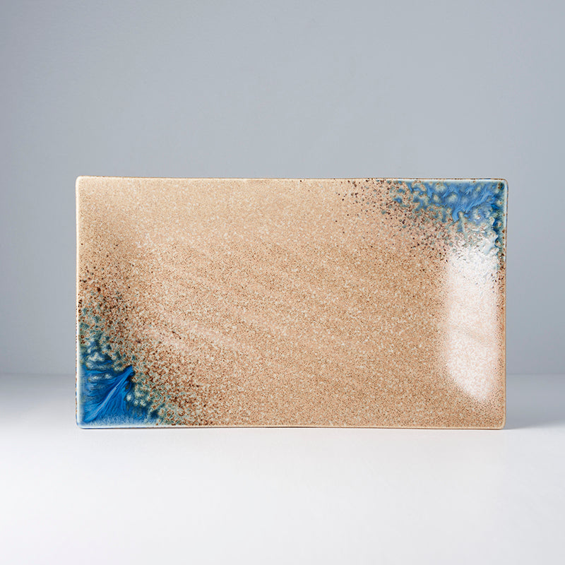 Platter Rectangular 33cm Earth & Sky Glaze V637-C9014