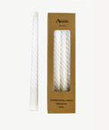 bulk 96 Spiral Dinner Candle White 25cm V637-CDS33975