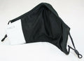 Face Mask Reusable Cotton Cloth Fabric w 2 Pm2.5 Perfect Fit Adjustable Black V637-COTMB