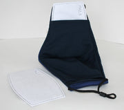 Reusable Cotton Cloth Face Mask w 2 PM2.5 Filters Adjustable w Breathing Valve 3Ply Blue V637-COTMNB