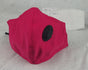 Face Mask Reusable Cotton Cloth Fabric w 2 Pm2.5 Perfect Fit Adjustable Pink V637-COTMP