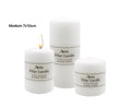 bulk 36 Unscented White Pillar Candle Tapered 10cm V637-CPU22636