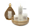 bulk 16 Unscented White Pillar Candle 670G 20cm V637-CPU27240