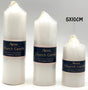 bulk 24 Church Candle 260G White 17cm V637-CPU27348