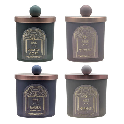 bulk 12 Arabian Nights Scented Glass Candle w Lid Assort 8x9cm V637-CPU38430