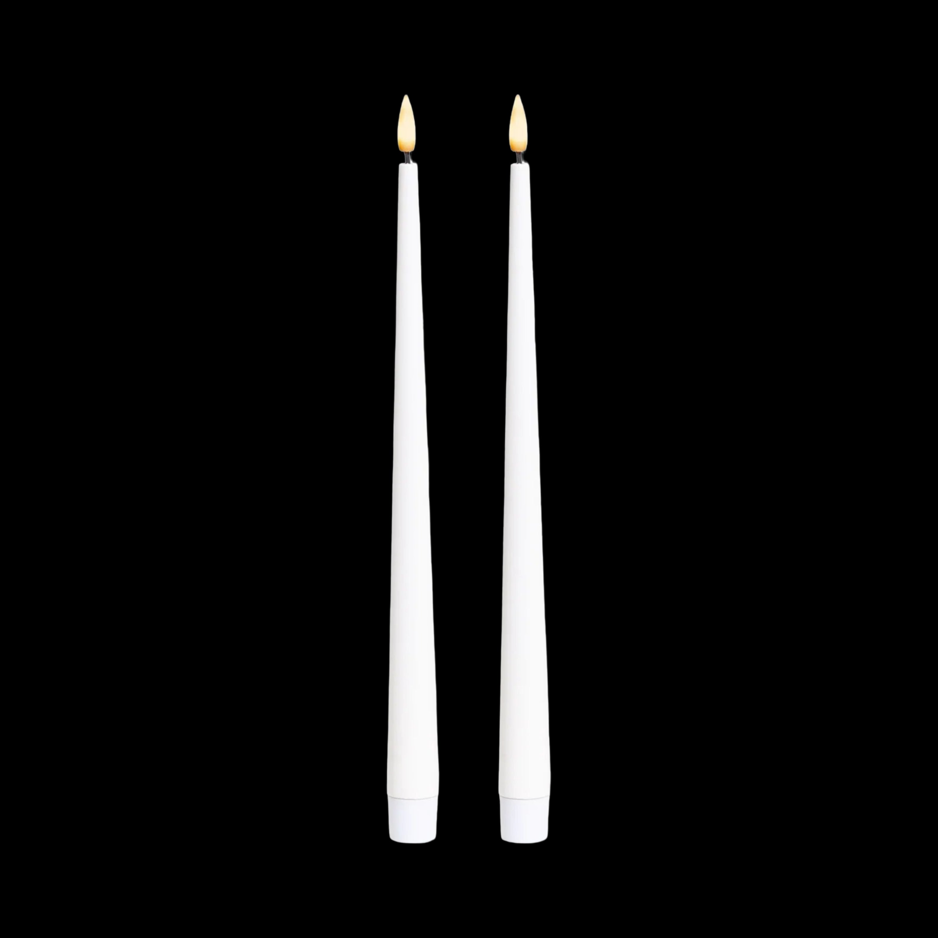 bulk 24 Led Tappered Dinner Candle White 24cm V637-CPU38964
