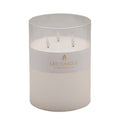 bulk 4 Glass Tube Led Candle 3 Wick 20cm V637-CPU40134