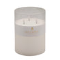 bulk 4 Glass Tube Led Candle 3 Wick 20cm V637-CPU40134